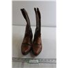 Image 1 : Tan Ladies Cowboy Boots - Size 9