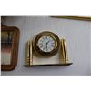 Image 3 : (2) Wall Decorations, Clock, Wooden Platter