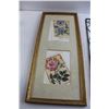 Image 2 : (3) Floral Wall Art Pieces - Largest Measures 9 1/4" x 21 1/2"