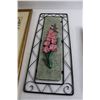 Image 3 : (3) Floral Wall Art Pieces - Largest Measures 9 1/4" x 21 1/2"
