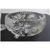 Image 3 : Crystal Bowl, (2) Glass Candleholders