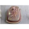 Image 4 : Lamb Planter, Pink Dish with Lid, Pair of Owl Salt and Pepper Shakers - Chips