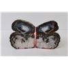 Image 2 : (2) Blue White Agate 5 7/8" Tall Bookends