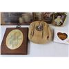 Image 2 : (5) Lot of Photo Frames and Wooden Candle Holder