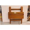 Image 1 : * Wooden Folding Indoor / Outdoor Side / Snack Table