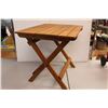Image 2 : * Wooden Folding Indoor / Outdoor Side / Snack Table