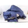 Image 1 : Large Blue Nylon Sleeping Bag - Blue & Grey Used Soiled