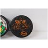 Image 2 : (3) Hockey Puck: NHL; ESSO Tiger; & TNMT Raphael