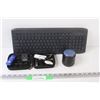 Image 1 : (3) Wireless Keyboard - Untested; Case of USB Sticks; Wireless Speaker Untested
