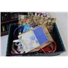 Image 2 : (3) Lot of: Wooden Box Filled with Art Supplies; Container of Paints & Misc. Box
