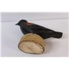 Image 3 : (2) Wooden Blackbird Carving & CAMP 3" Knife NIB