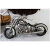Image 3 : Toupee, (2) Plastic Decorative Flowers, Wire Diecast Harley-Davidson Bike, Misc.