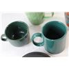 Image 3 : Glass Bowl, Ceramic Jug, (5) Coffee Mugs