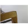 Image 5 : Wood & Metal Shoe Rack (29 1/2"w x 12 1/2"d x 16"h - one corner damaged)