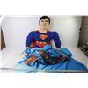 Image 1 : Stuffed Superman Toy - Superman Flag (41" x 30")