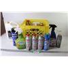 Image 1 : Plastic Crate - Butane Gas - Cleaning Products - WD-40 - Henry Blue Skin - Some Partial Containers (