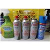 Image 5 : Plastic Crate - Butane Gas - Cleaning Products - WD-40 - Henry Blue Skin - Some Partial Containers (