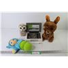 Image 1 : Jewelry Box w/Costume Jewelry - Stuffed Animals - Glow Worm