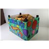 Image 9 : Colourful Painted Wooden Box - Hotwheels Tracks & Loops/Accessories