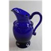Image 3 : Cobalt Blue Glass Pitcher