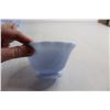 Image 3 : (9) Pyrex Blue Delphite Pie Crust Footed Custard Dishes