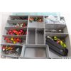 Image 2 : Assorted Fishing Hooks, (2) Storage Containers
