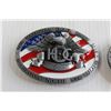 Image 2 : (2) Harley Owners Group Belt Buckles