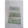 Image 5 : (3) 1954 Canadian $1 Bills