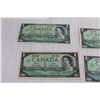 Image 2 : (5) Canadian 1967 $1 Bills