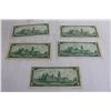 Image 5 : (5) Canadian 1967 $1 Bills