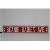 Image 1 : Beanie Babies Ave Sign - 36" x 6"