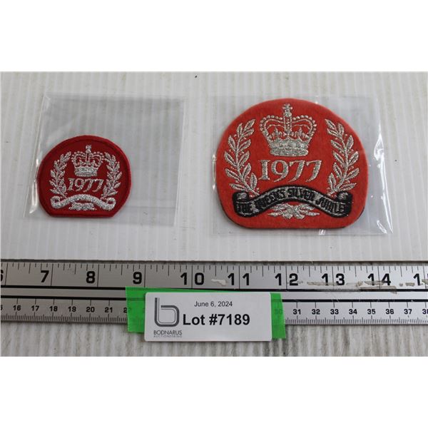 (2) Queen 1977 Patches