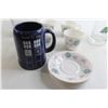Image 5 : Doctor Who Mug, (4) Teacups with Saucers, Misc.