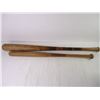 Image 4 : Vintage Baseball Bat Bag and (2) Wooden Bats