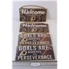 Image 1 : (4) NFL Hanging Wall Signs