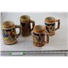 Image 1 : (4) Old Vienna Medium Sized Drinking Mugs