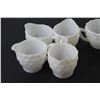 Image 2 : (4) Milk Glass Creamers, (5) Milk Glass Teacups