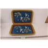 Image 1 : (2) Vintage 17 1/2" Tea / Snack Lap Trays