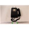 Image 1 : ITT Vintage Black Wall Rotary Dial Phone