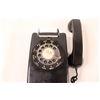 Image 2 : ITT Vintage Black Wall Rotary Dial Phone