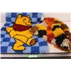 Image 1 : (2) 29" - Bedside Mats / Rugs: Winnie the Pooh & Square Theme