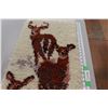 Image 2 : Long Floor / Wall Rug - 48" Long x 16" Wide Deer Theme