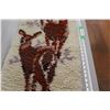 Image 3 : Long Floor / Wall Rug - 48" Long x 16" Wide Deer Theme