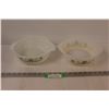 Image 1 : (2) White Casserole Baking Dishes: One is Glassbake