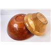 Image 2 : (2) Laminated Wooden Bowls - Largest is 13" Across