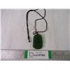 Image 1 : Natural Green Jadeite Dragon Pendant on a Cord
