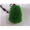 Image 2 : Natural Green Jadeite Dragon Pendant on a Cord