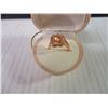 Image 2 : Sterling Silver Rose Gold Plated Morganite Ring- Size 5