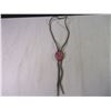 Image 2 : "Bolo" Tie with Pink Pendant