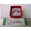 Image 1 : Gold Tone Cubic Zirconia Ring- Size 7.5